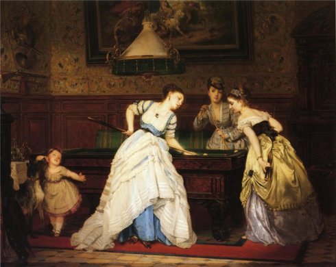 1869. The Game of Billiards by Charles Edouard Boutibonne