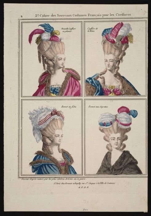 1778. a la rein french hairstyles