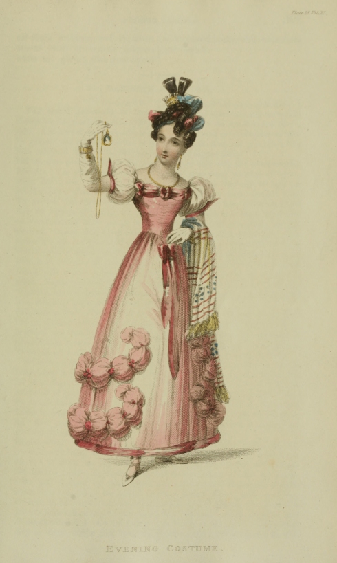 1828. Evening Costume, Ackermann's Repository, May