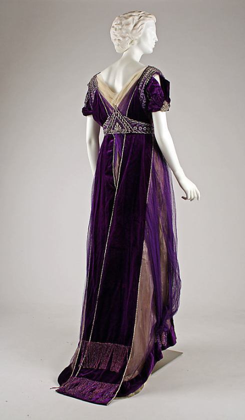 1910. purple Evening dress by House of Worth 2