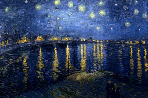 1888. Starry Night Over the Rhone - van gogh