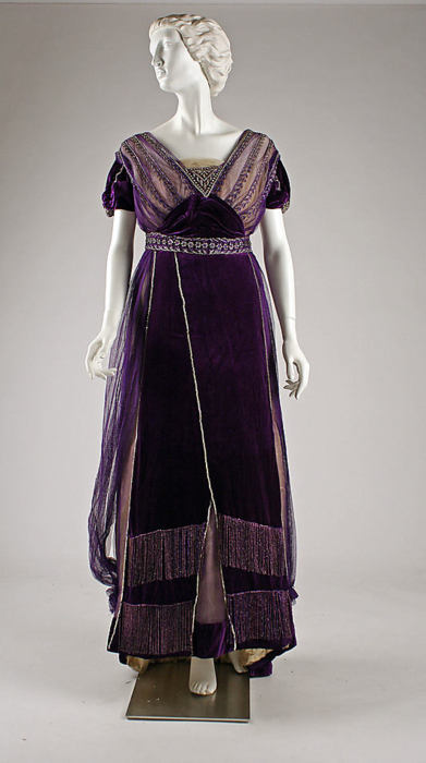 1910. evening dress, house of worth