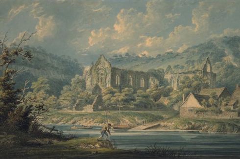 1794. Edward Dayes, Tintern Abbey & the River Wye