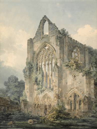 Tintern Abbey, West Front circa 1794 by Joseph Mallord William Turner 1775-1851