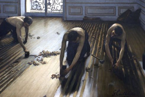 1875. Les Raboteurs de parquet - Gustave Caillebotte