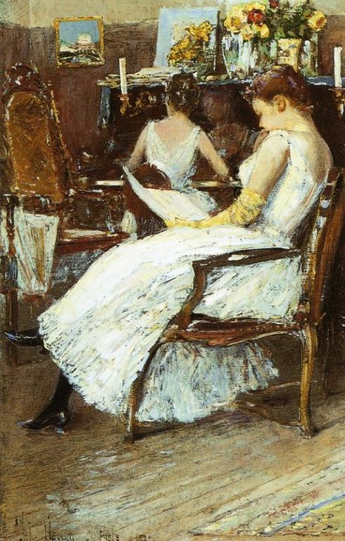 1889. Childe Hassam - Mrs. Hassam and Her Sister