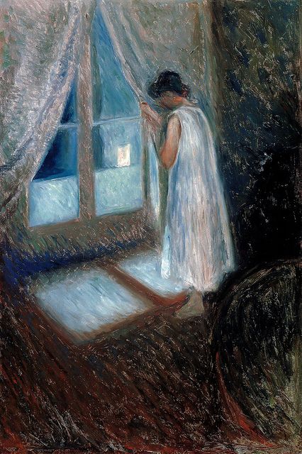 1893. Edvard Munch - Girl Looking out the Window