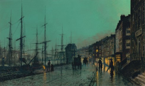 1881. Shipping on the Clyde, by John Atkinson Grimshaw,