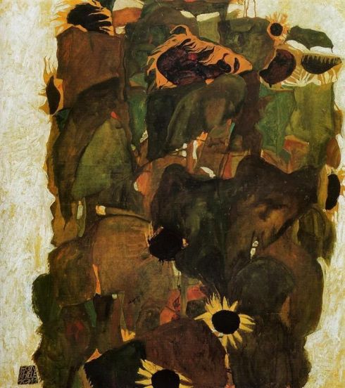 1911. Sunflowers - Egon Schiele