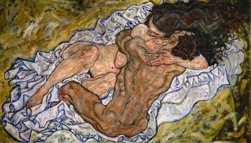 1917. Egon Schiele - Umarmung