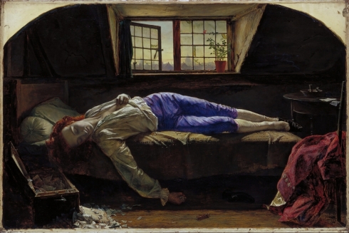 1856. The Death of Chatterton, 1856, by Henry Wallis