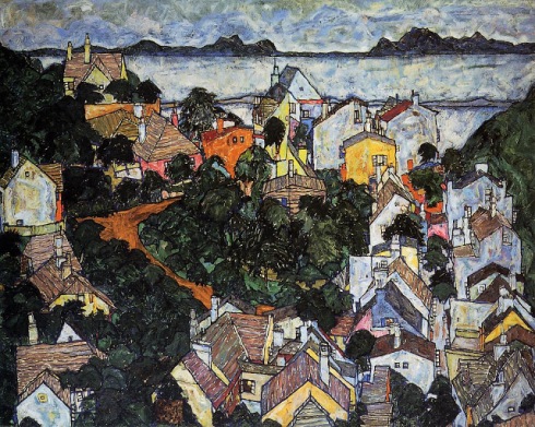 1917. Egon Schiele - Summer Landscape at Krumau
