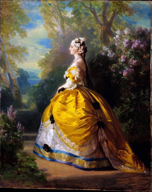 1854. L'impératrice Eugénie à la Marie-Antoinette