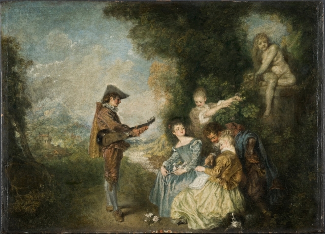Antoine Watteau – The Love Lesson | Byron's Muse