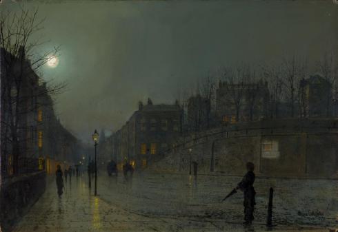 View of Heath Street by Night 1882 Atkinson Grimshaw 1836-1893 Purchased 1963 http://www.tate.org.uk/art/work/T00626